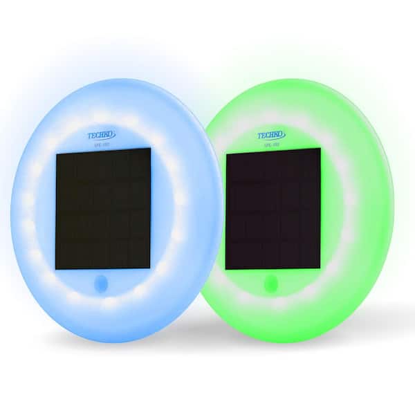 TECHKO Solar Pool Lights in Multi-Color (2-Pack)