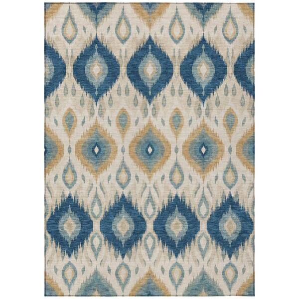 Chantille Machine Washable Indoor/Outdoor Abstract ACN3120 Baltic 8 ft. x 10 ft. Area Rug