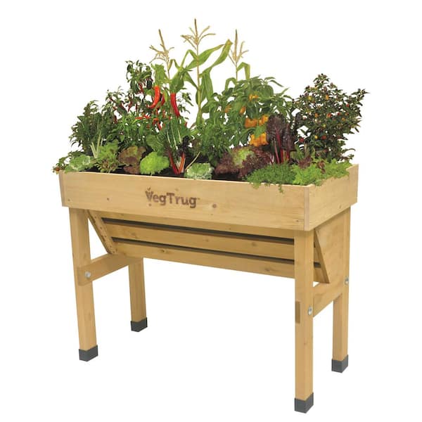 VegTrug 1 m Natural Cedar Wall Hugger VTWHSN0381USA - The Home Depot