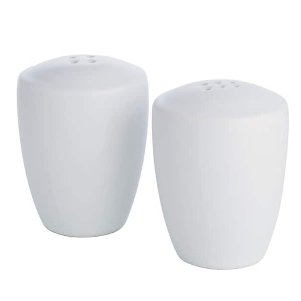 Colorwave White 3-3/8 in. (White) Stoneware Salt and Pepper Set