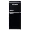 Combination 4.5 cu. ft. Mini Fridge in Stainless Steel Look with Freezer