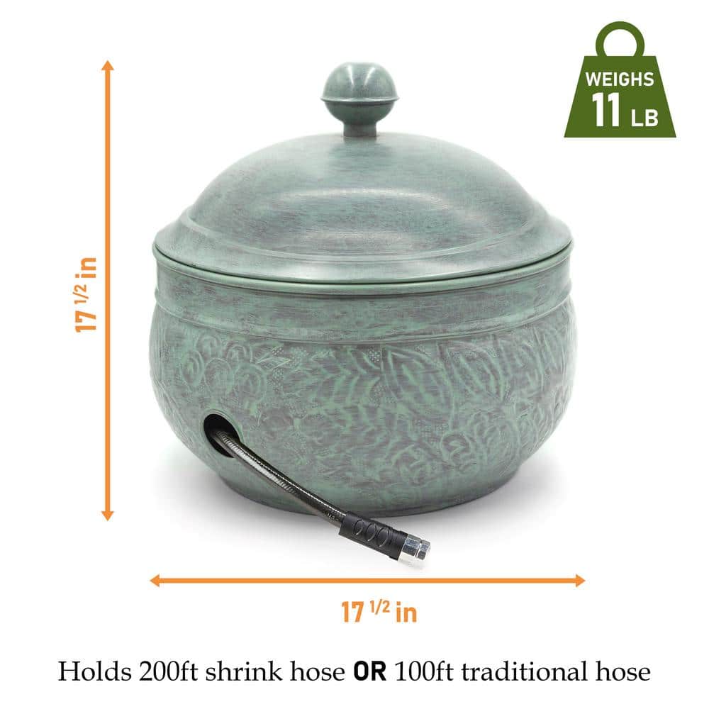 Key West Blue Verde Steel Hose Pot with Lid