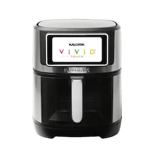 Vivid Touch 7 qt. Stainless Steel Air Fryer in Black