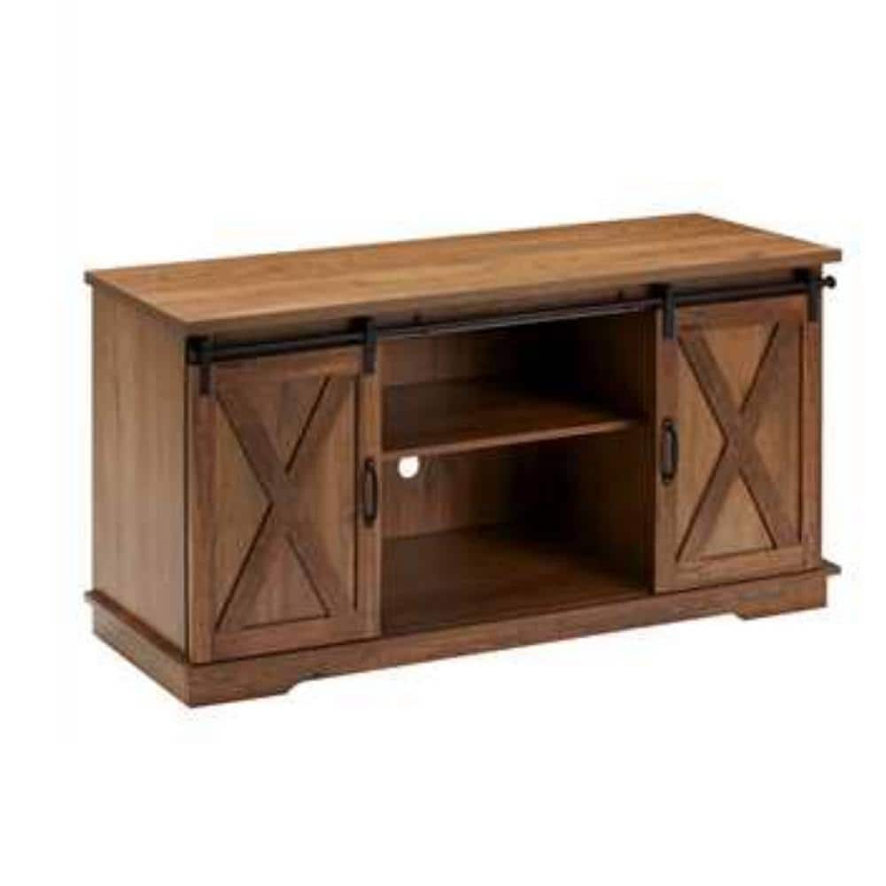 58.07 in. W x 15.74 in. D x 27.75 in. H Bathroom Brown Linen Cabinet
