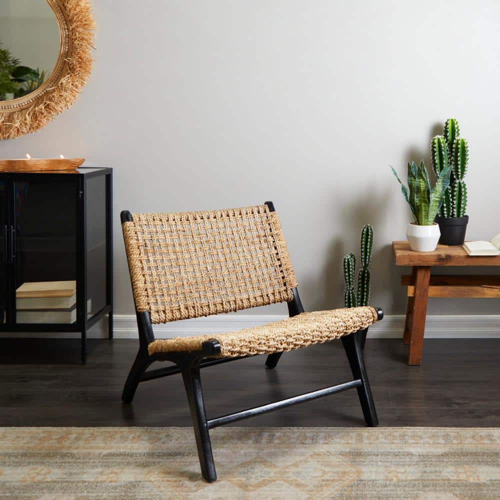 Brown Teak Wood Contemporary Accent Chair price history on PriceWatchPro