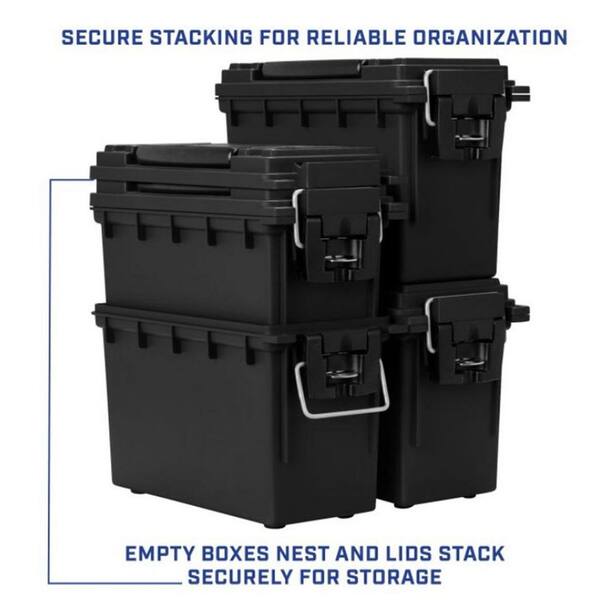 Sheffield Red Plastic 30 Cal Lockable and Stackable Field Storage