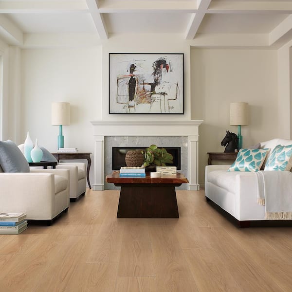 Malibu Wide Plank Take Home Sample - French Oak Crown Click Lock