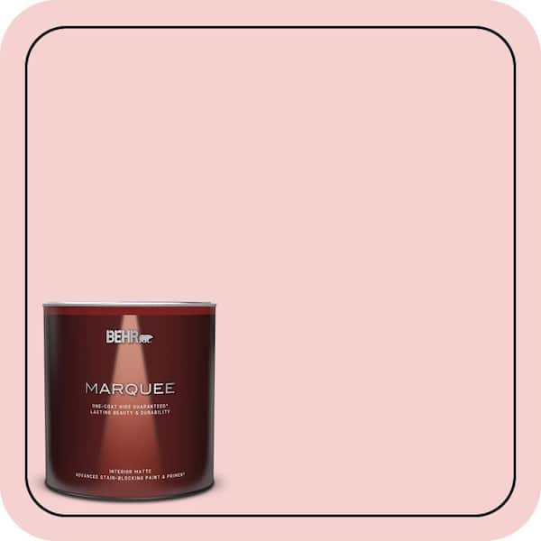 BEHR MARQUEE 1 qt. #P170-1A Pinky Promise Matte Interior Paint & Primer