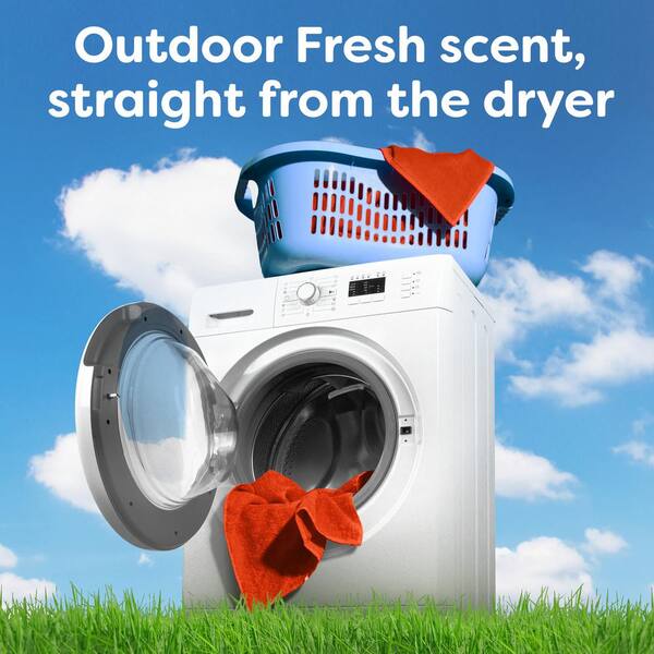 Bounce Outdoor Fresh Dryer Sheets – 240 Ct + 120 Ct Laundry Fabric Softener Combo Pack