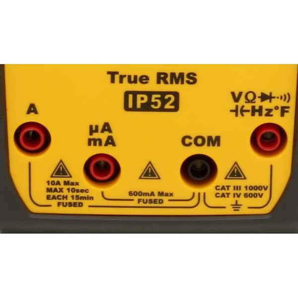 Multimètre portable AC/DC True RMS 1000 V CAT IV : CA5233