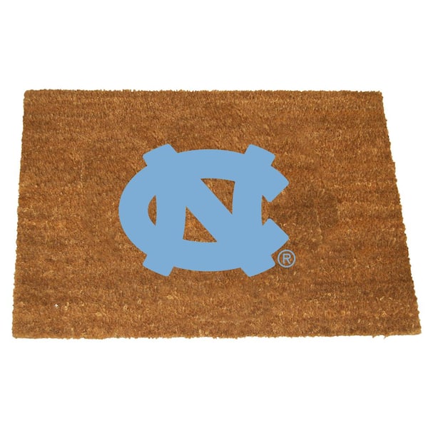 The Memory Company N Carolina Brown 29.5 in. x 19.5 in. Coir Fiber Colored Logo Door Mat