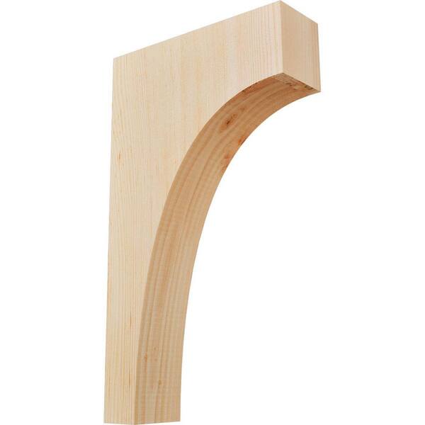 Ekena Millwork 3-1/2 in. x 12 in. x 20 in. Douglas Fir Huntington Smooth Corbel