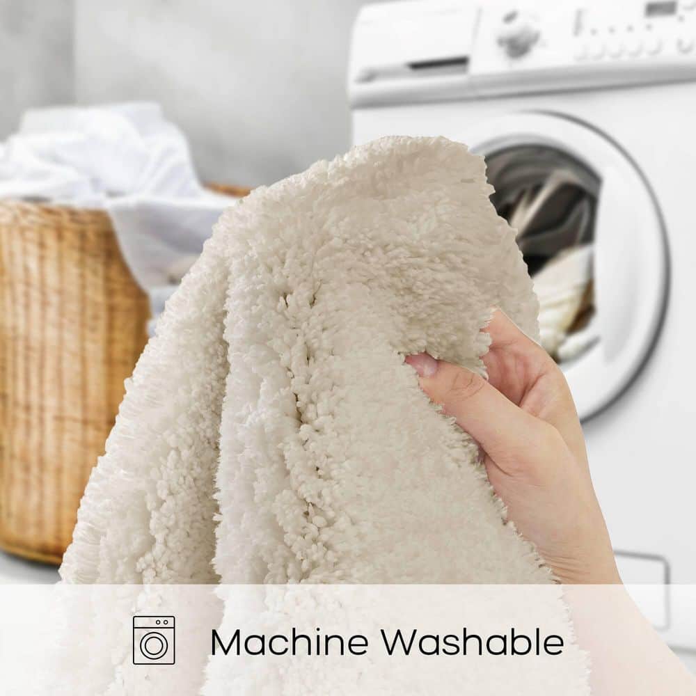 Taupe Microfiber Quick Dry Bath Rug