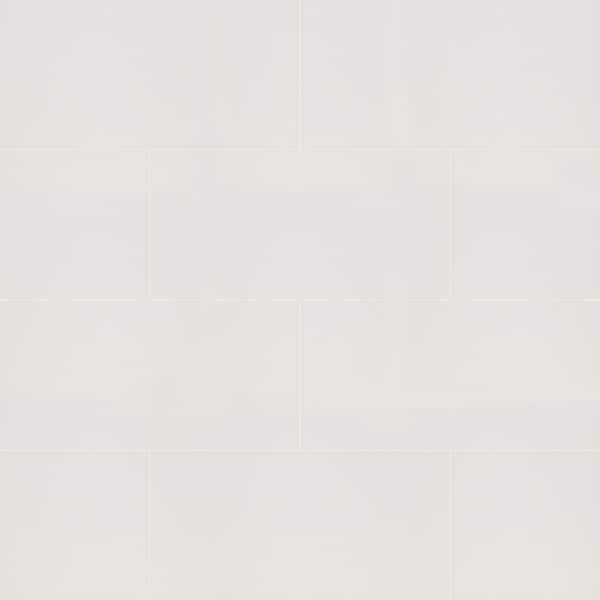 MSI Adella White Satin 12 in. x 24 in. Matte Ceramic Stone Look Wall Tile (14 sq. ft./Case)