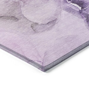 Chantille ACN521 Purple 2 ft. 6 in. x 3 ft. 10 in. Machine Washable Indoor/Outdoor Geometric Area Rug