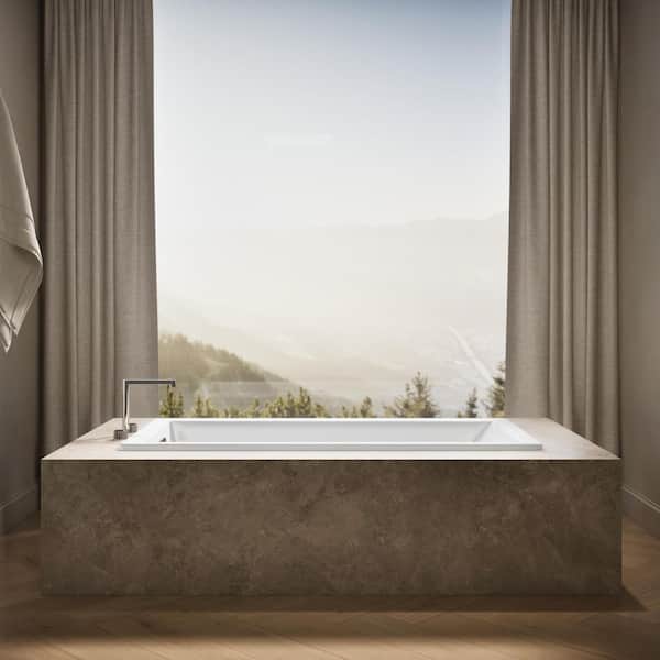 6*様 Provision Underscore Series TE#003 KOHLER Underscore 60 in. x 30 in. Soaking Bathtub with Right