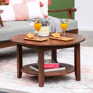 Wales Round Wood Outdoor Coffee Table