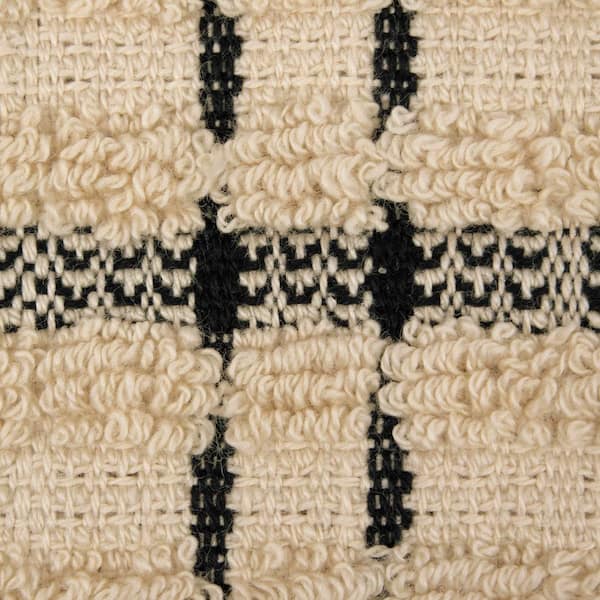 Two Crochet Cotton Kitchen Dishcloths, Black and White Gingham