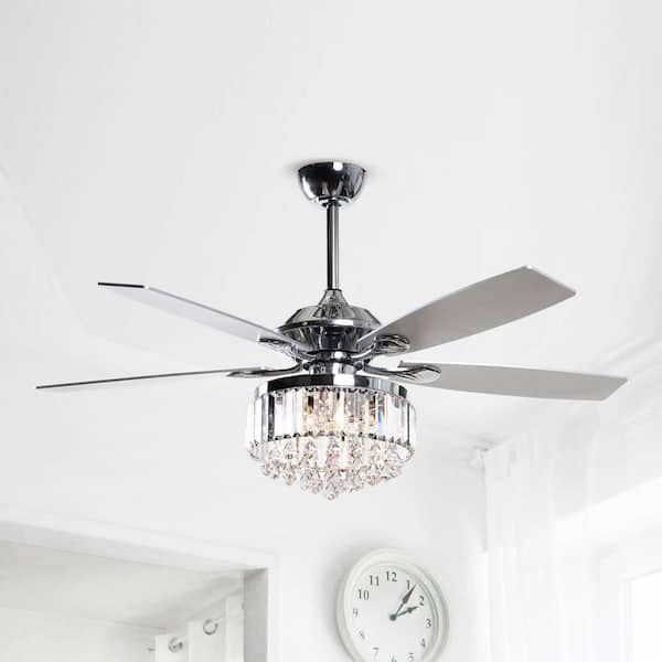 Parrot Uncle Zuniga 52 In Indoor Chrome Downrod Mount Crystal Chandelier Ceiling Fan With Light And Remote Control F6252110v The Home Depot - Crystal Chandelier Ceiling Fan Home Depot Parrot Uncle Zuniga 52 In Indoor Chrome Downrod Mount Crystal Chandelier Ceiling Fan With Light And Remote Control F6252110v The Home Depot - Crystal Chandelier Ceiling Fan Home Depot