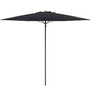 7.5 ft. Steel Beach Umbrella in Black