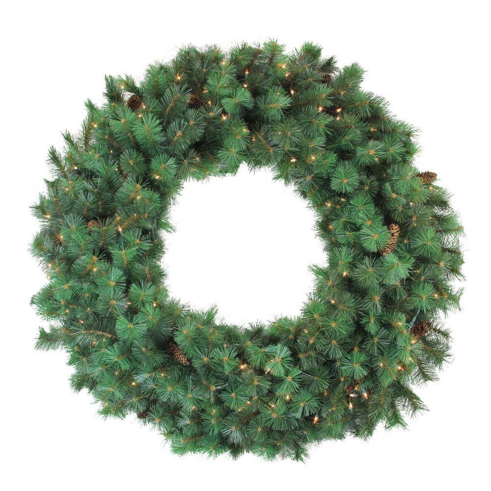 Northlight 48 in. Pre-Lit Royal Oregon Pine Artificial Christmas Wreath ...