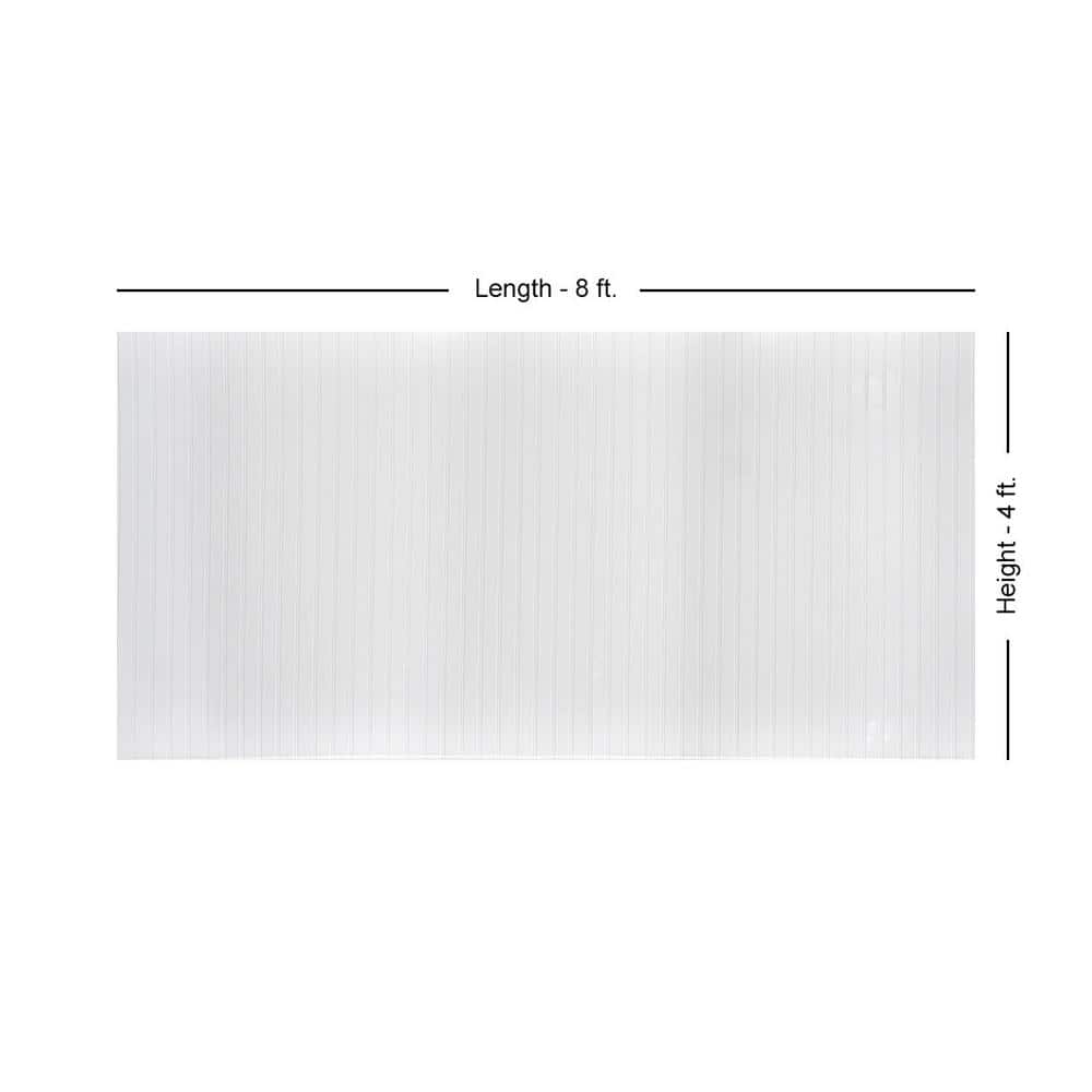 Gloss White Faux Tin Beadboard Wainscoting Panels, 4ft x 8ft, Pack of 3