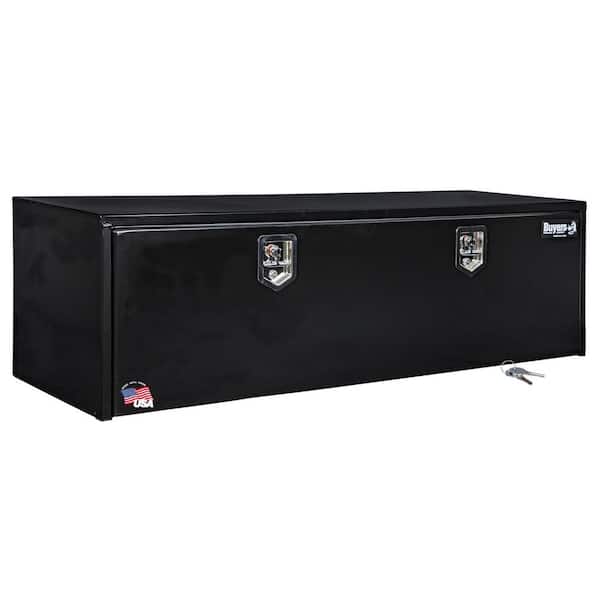 BUYERS PRODUCTS 18 in. x 18 in. x 66 in. Gloss Black Steel Underbody Truck Tool Box