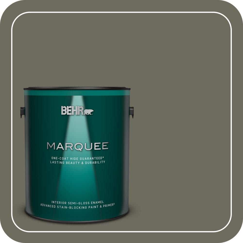 1 gal. #N370-6 Gladiator Gray One-Coat Hide Semi-Gloss Enamel Interior Paint & Primer product image for price tracking