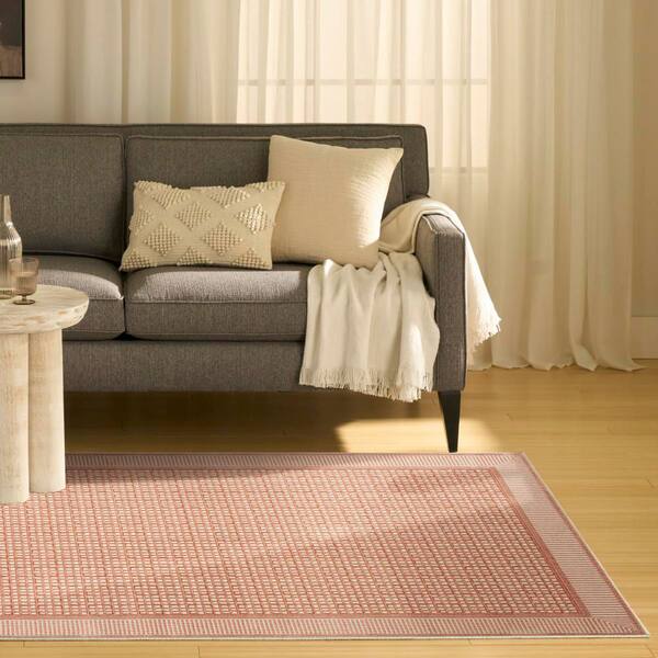 Nordic Brick Ivory Geometric Contemporary 4 ft. x 6 ft. Area Rug