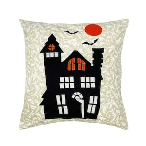 18 in. x 18 in. Haunted House Pillow