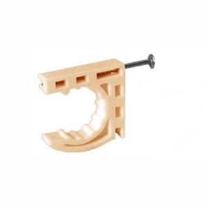 Right Strap 1/2 in. Plastic Multi-Functional Pipe Clamps with Preloaded Nail (Case of 40)