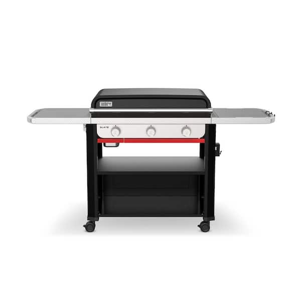Weber Slate Rust-Resistant Griddle 3-Burner Propane Gas 30 in