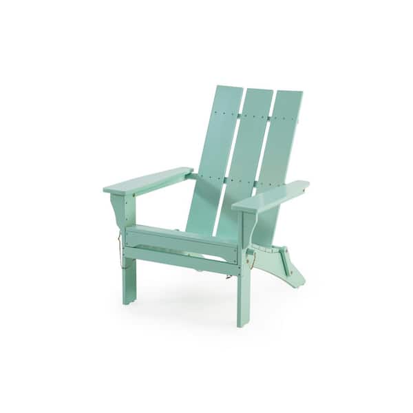 Zeus & Ruta Classic Fruit Green Solid Wood Outdoor Adirondack Set of Chair