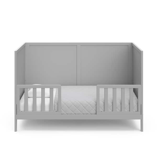 Graco Theo Pebble Gray 3-in-1 Convertible Crib 04522-40F - The
