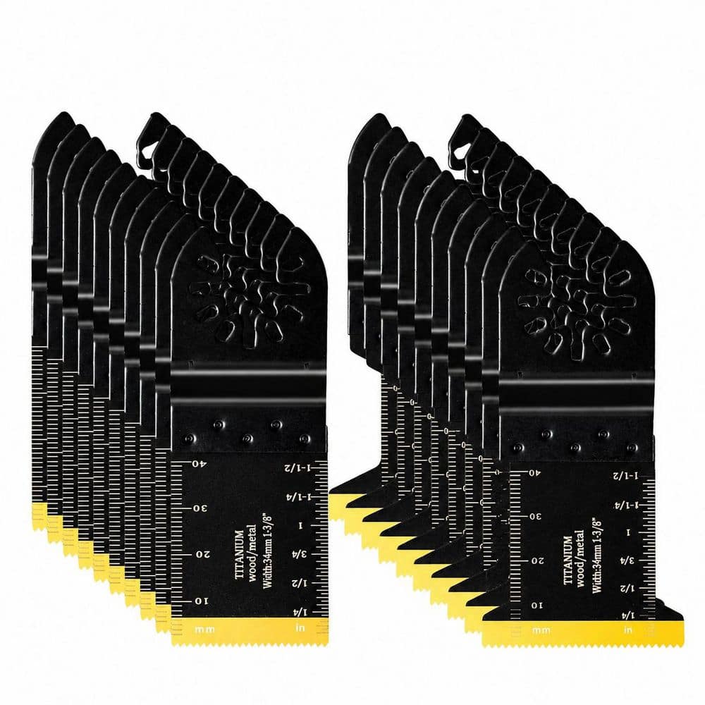 20 Pack Titanium Oscillating Saw Blades for Metal Wood Plastic with Universal Fit for Multitool Cutting price history on PriceWatchPro