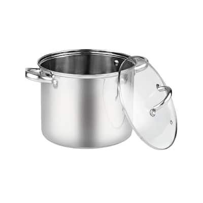 8 qt. Stainless Steel Stockpot with Lid