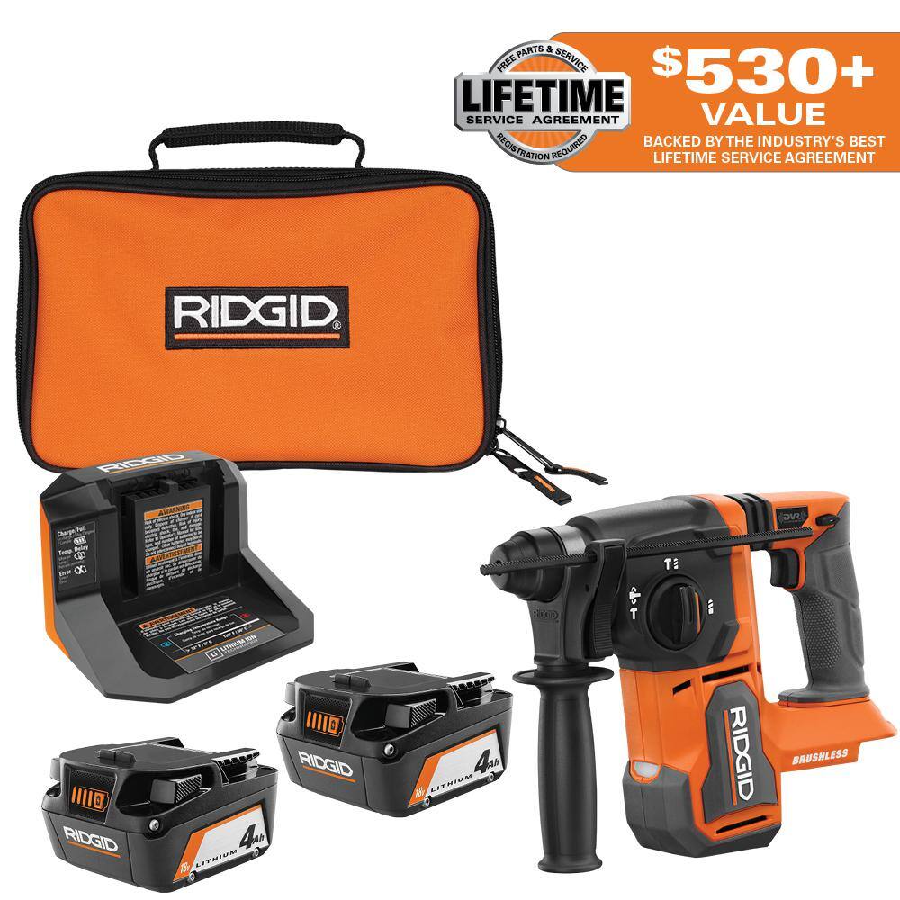 Reviews for RIDGID 18V Brushless Cordless 1 in. SDSPlus Rotary Hammer