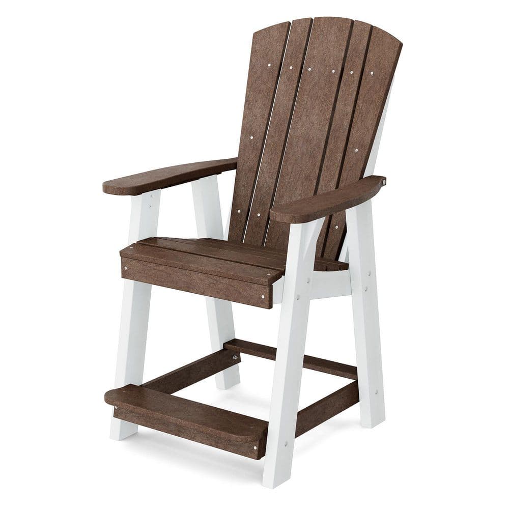 Heritage Tudor Brown and White Plastic Outdoor Balcony Chair price history on PriceWatchPro