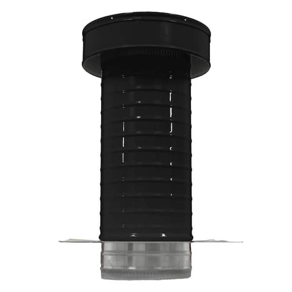 6 in. Dia. Aluminum Keepa Roof Jack in Black