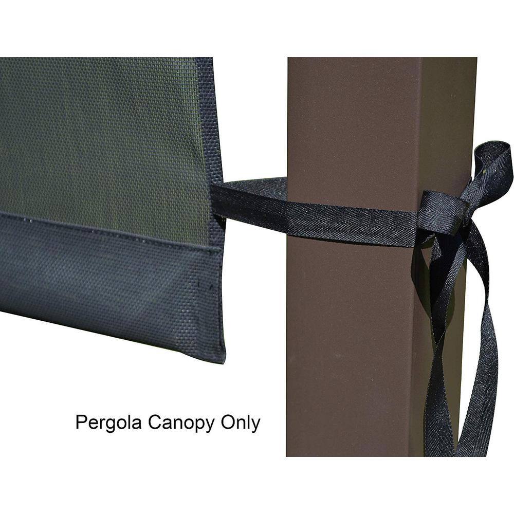 Charcoal Sling Mesh Replacement Canopy for 10 FT Pergola