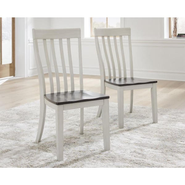 Darborn Light Gray / Brown Wood Side Chair Set of 2