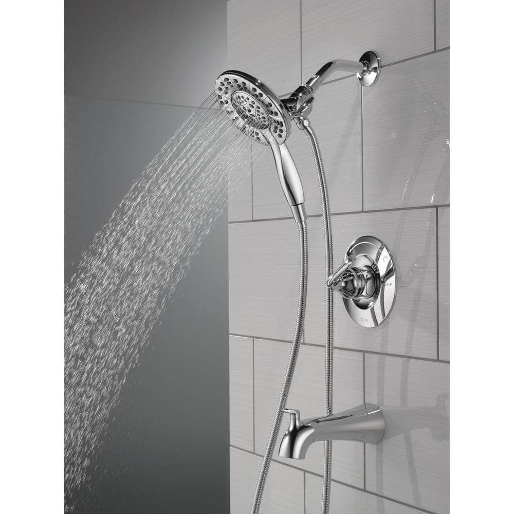 Chrome Dual-Function Wall Mounted Shower Faucet Set