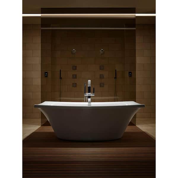 KOHLER Escale 6 ft. Air Bath Tub in White K-14037-G-0 - The