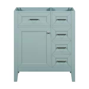 29.52 in. W x 17.71 in. D x 35 in. H Bath Vanity Cabinet without Top in Green