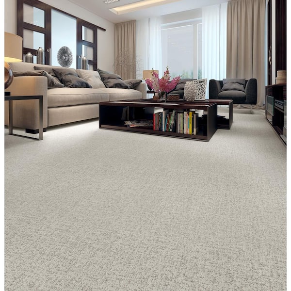 Love Story - Color Dew Drop 39 oz. SD Polyester Pattern Beige Carpet - Installation Required