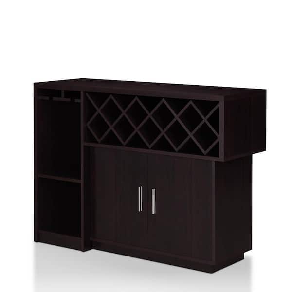 Vosso 22-Bottle Espresso Wine Cabinet