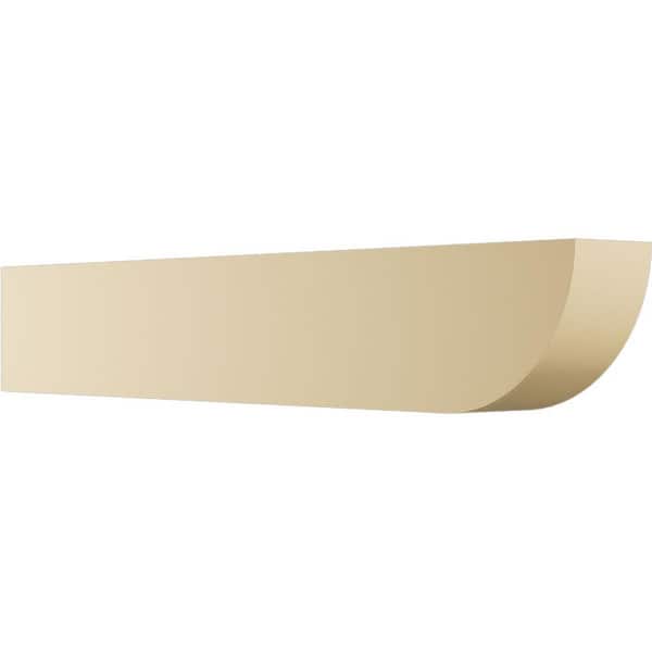Ekena Millwork 4 in. W x 6 in. H x 36 in. L Standard Durham Signature Urethane Outlooker Rafter Tail, Primed Tan