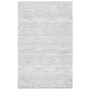 Metro Sage/Ivory 5 ft. x 8 ft. Solid Color Gradient Area Rug