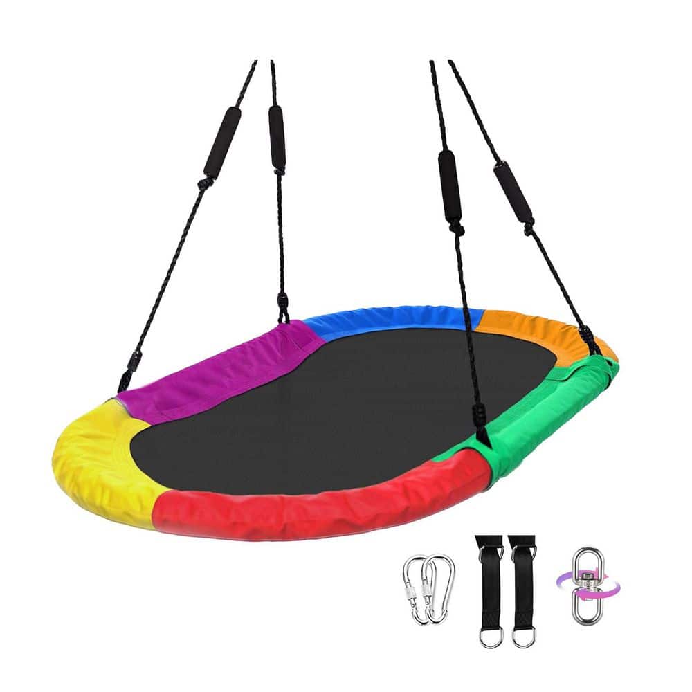 Oval Tree Swing 60in Steel Frame 900D Oxford Polyester Weather Resistant 700lb Capacity 1 Pack price history on PriceWatchPro