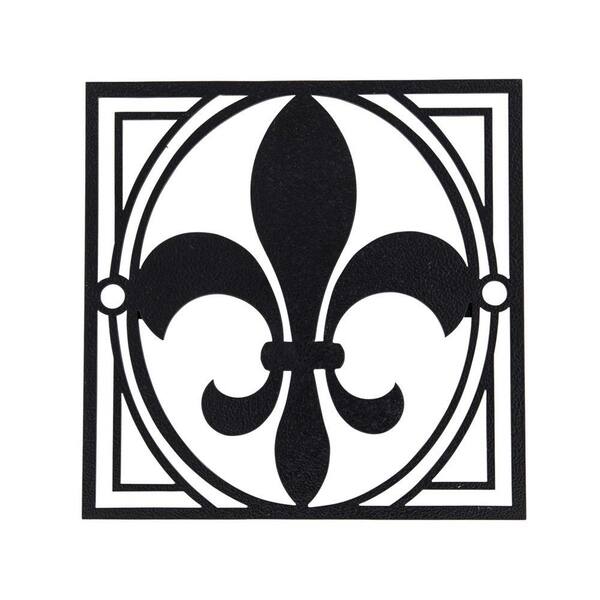 YARDGARD Select Fleur-De-Lis Single Decorative Fence Emblem Installs in Minutes